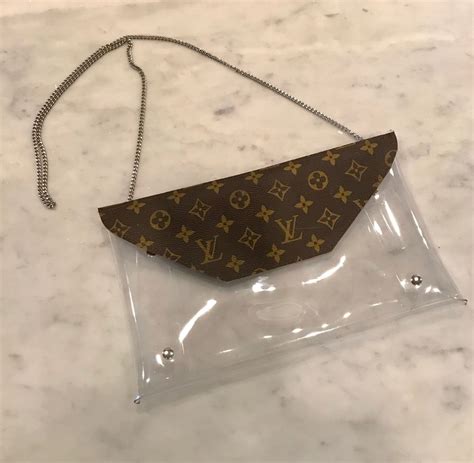 louis vuitton small clear purse